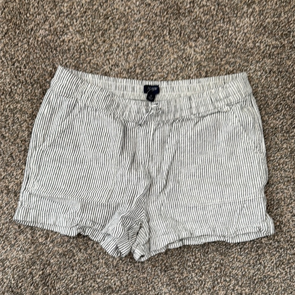 J. Crew High Waist Black and White Shorts